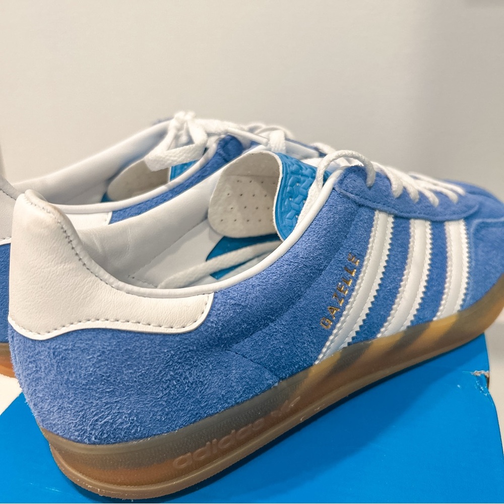Adidas Originals Gazelle Indoor Blue Fusion HQ8717 Shoes Sneakers Samba W7.5 M6 - Picture 9 of 11